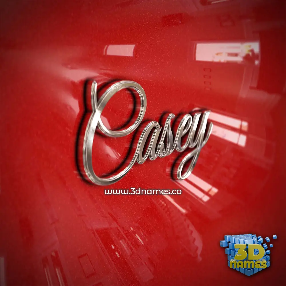 casey in Car Paint style - 3D name wallpaper