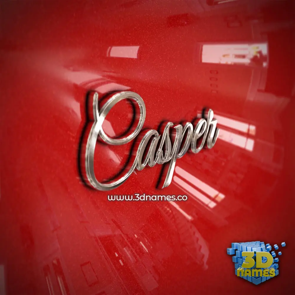 casper in Car Paint style - 3D name wallpaper