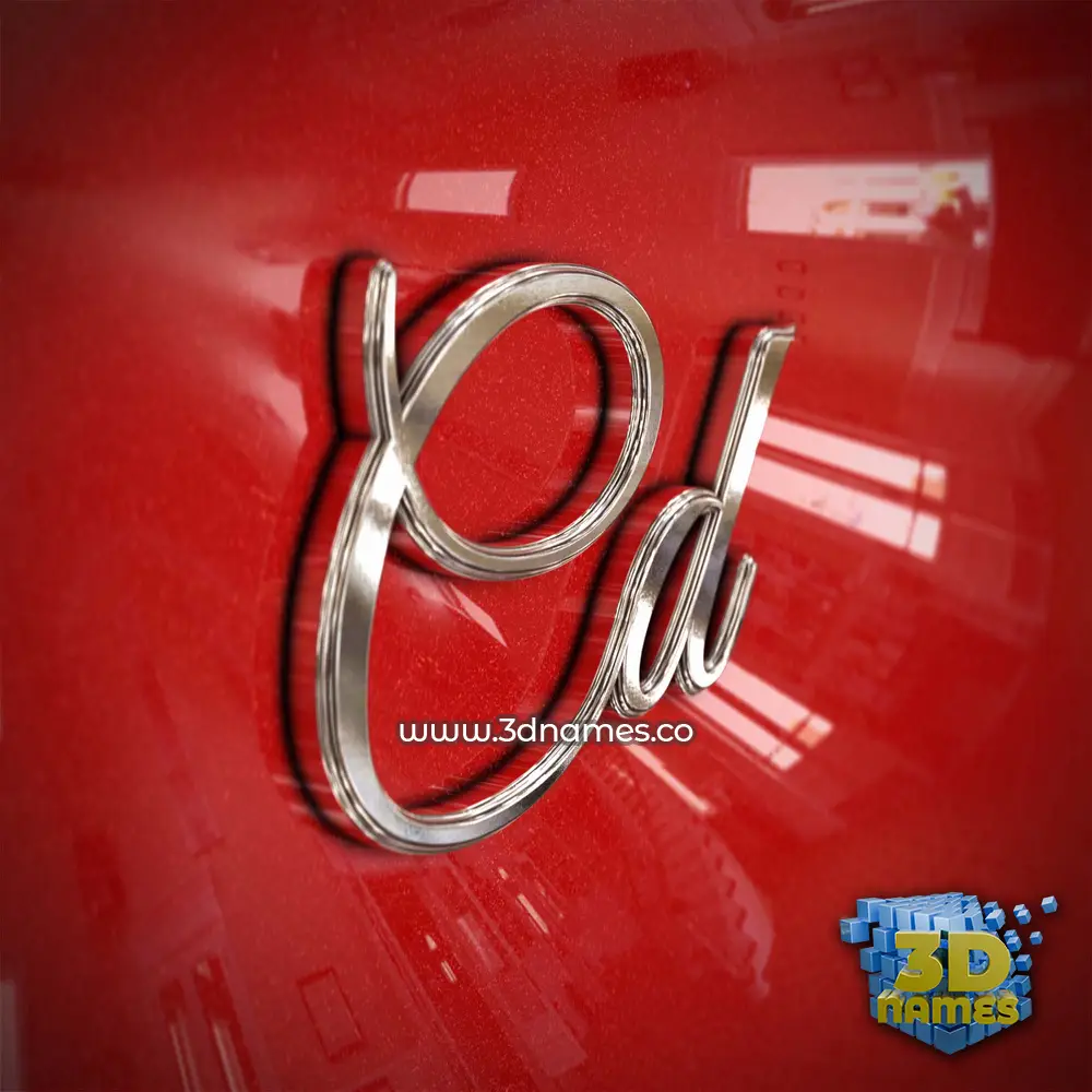 cd in Car Paint style - 3D name wallpaper