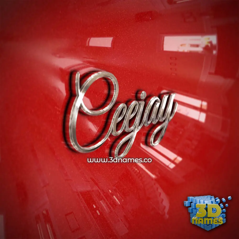 ceejay in Car Paint style - 3D name wallpaper