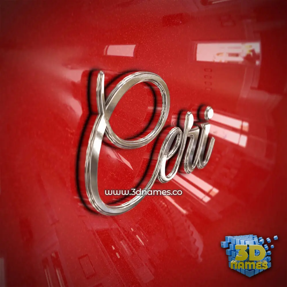 ceri in Car Paint style - 3D name wallpaper