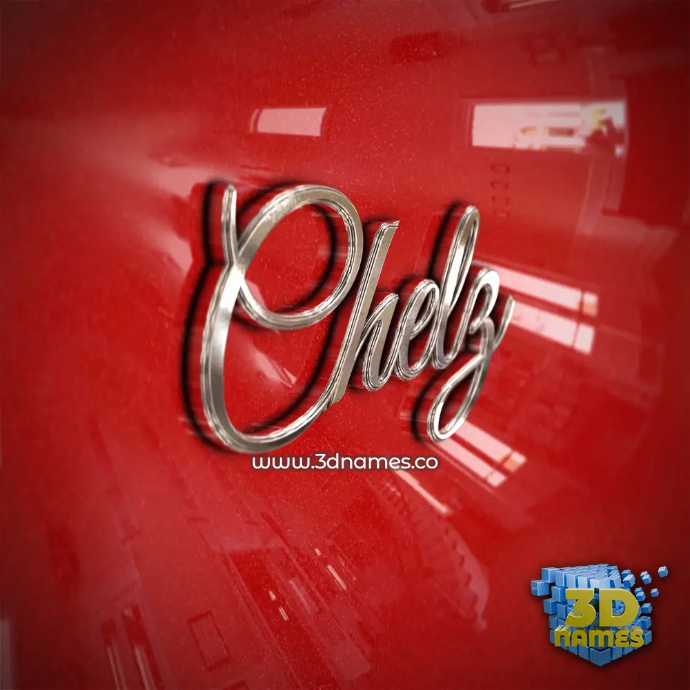 chelz in Car Paint style - 3D name wallpaper