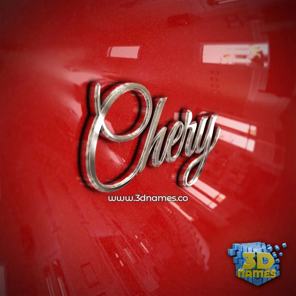 chery in Car Paint style - 3D name wallpaper