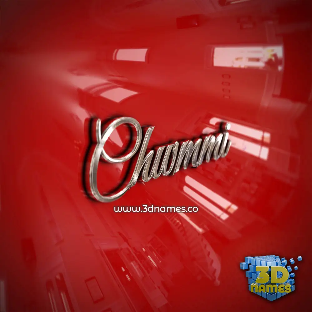 chwmmi in Car Paint style - 3D name wallpaper