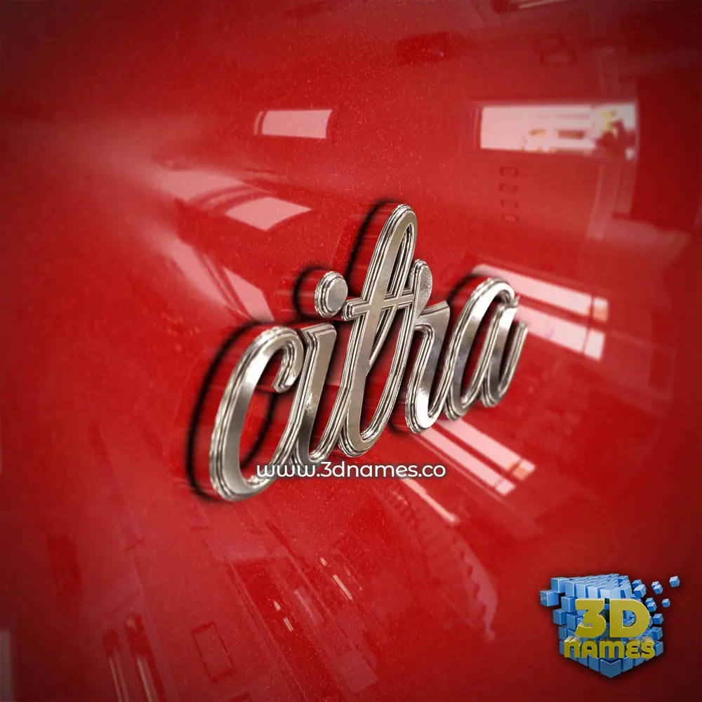 citra in Car Paint style - 3D name wallpaper