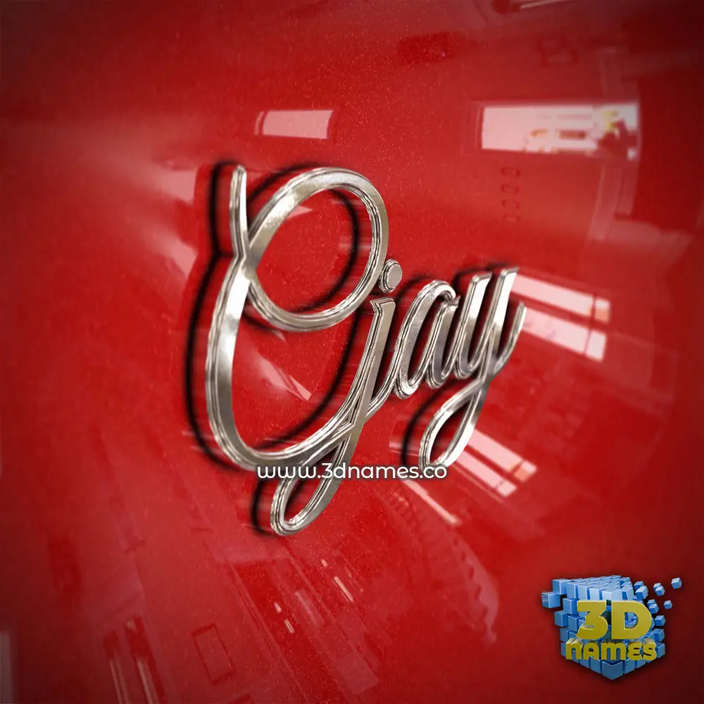 cjay in Car Paint style - 3D name wallpaper