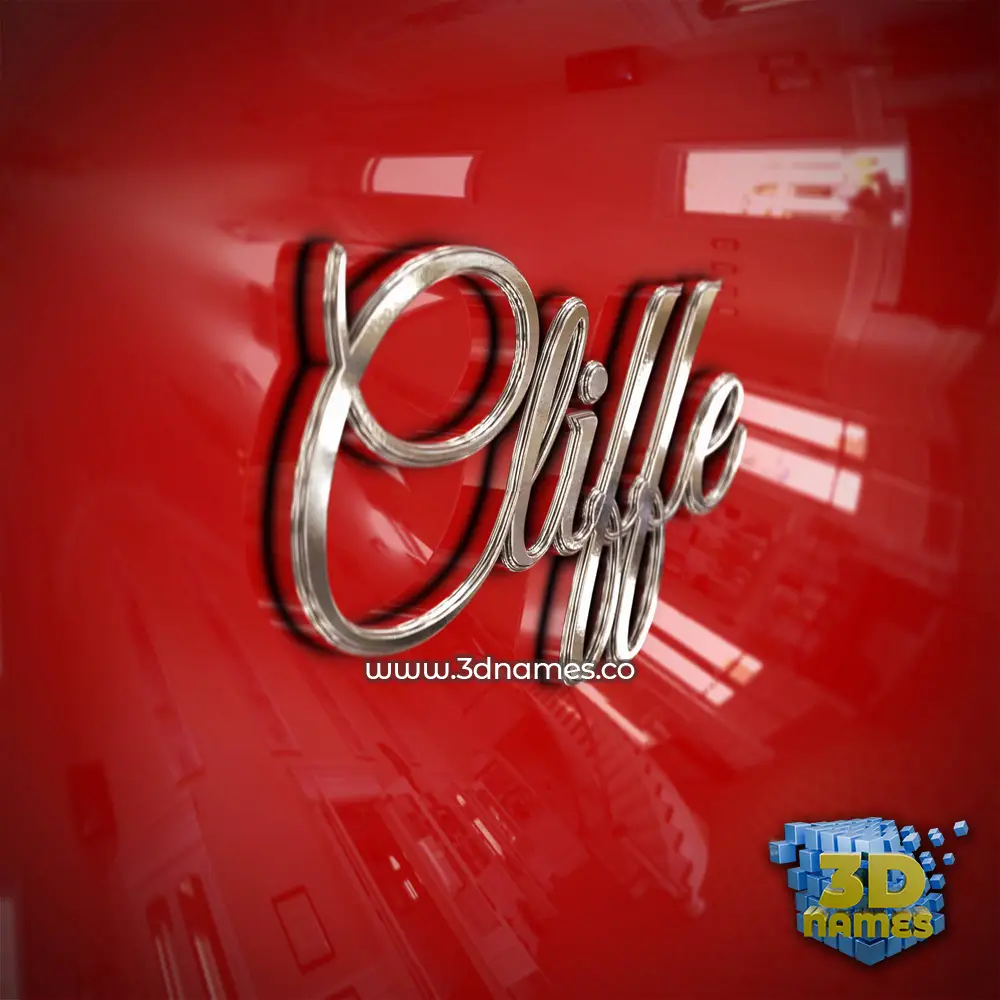 cliffe in Car Paint style - 3D name wallpaper