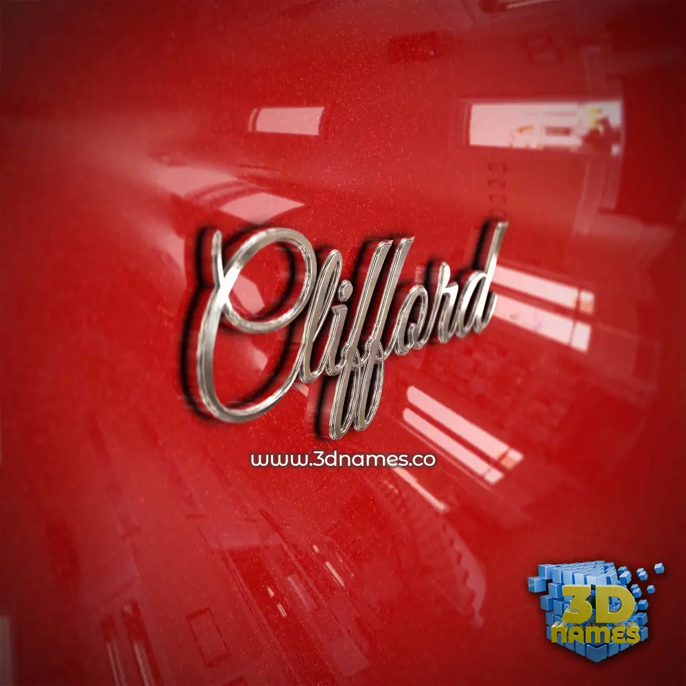 clifford in Car Paint style - 3D name wallpaper