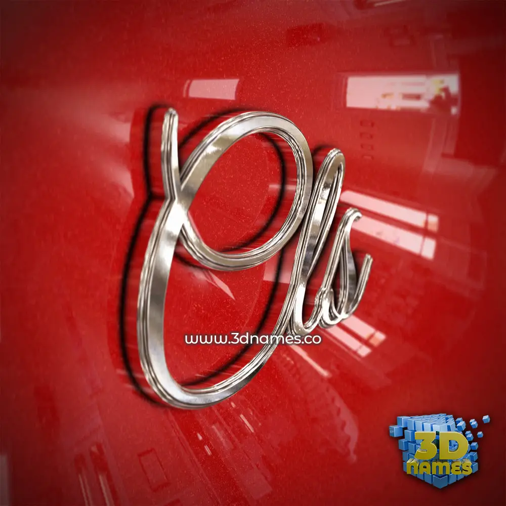 cls in Car Paint style - 3D name wallpaper