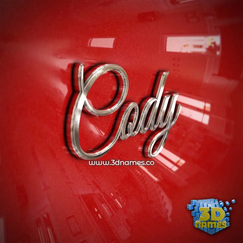 cody in Car Paint style - 3D name wallpaper