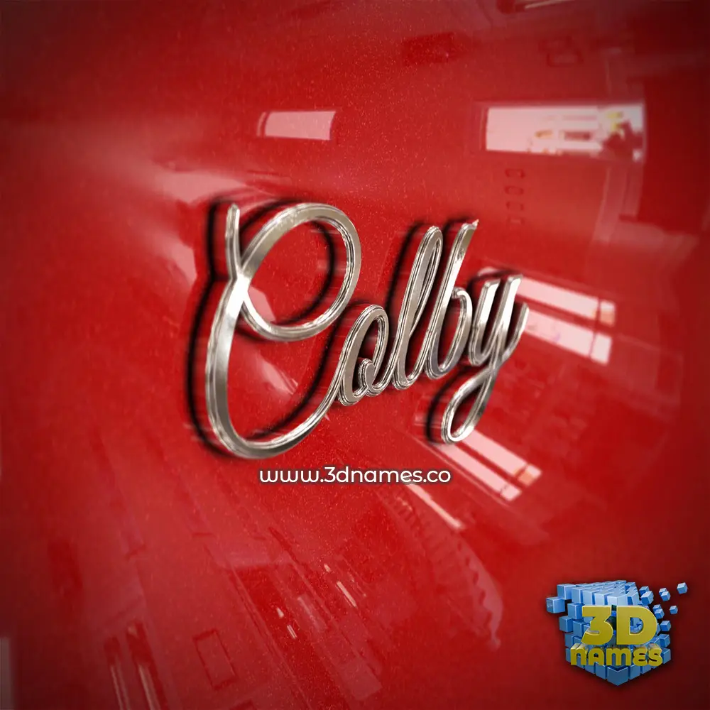 colby in Car Paint style - 3D name wallpaper