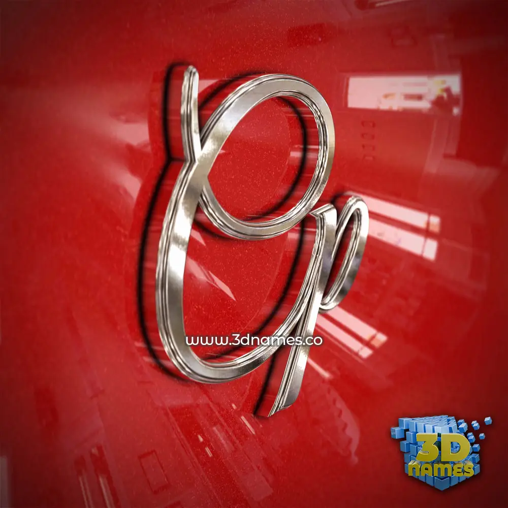 cp in Car Paint style - 3D name wallpaper