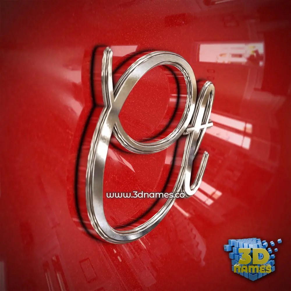 ct in Car Paint style - 3D name wallpaper