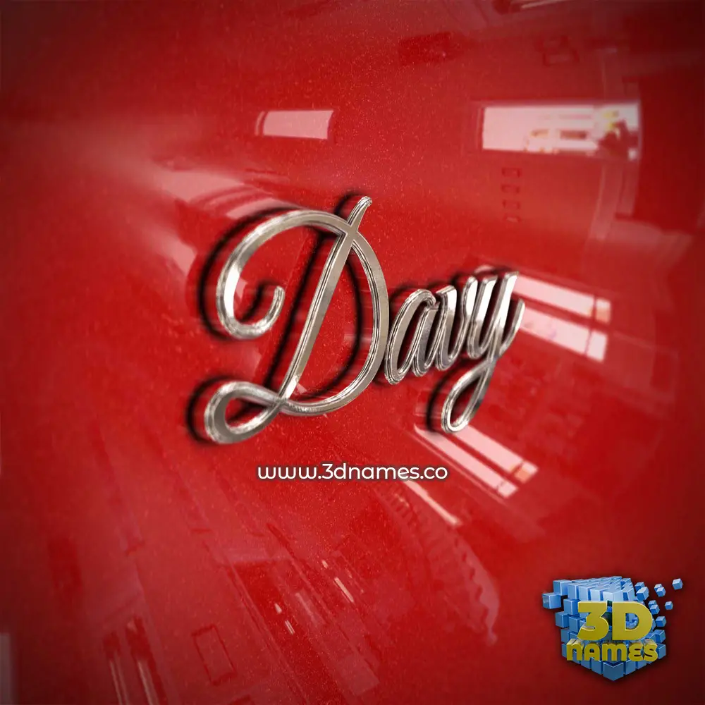 davy in Car Paint style - 3D name wallpaper