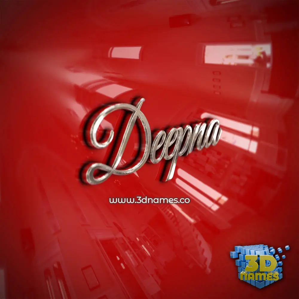 deepna in Car Paint style - 3D name wallpaper