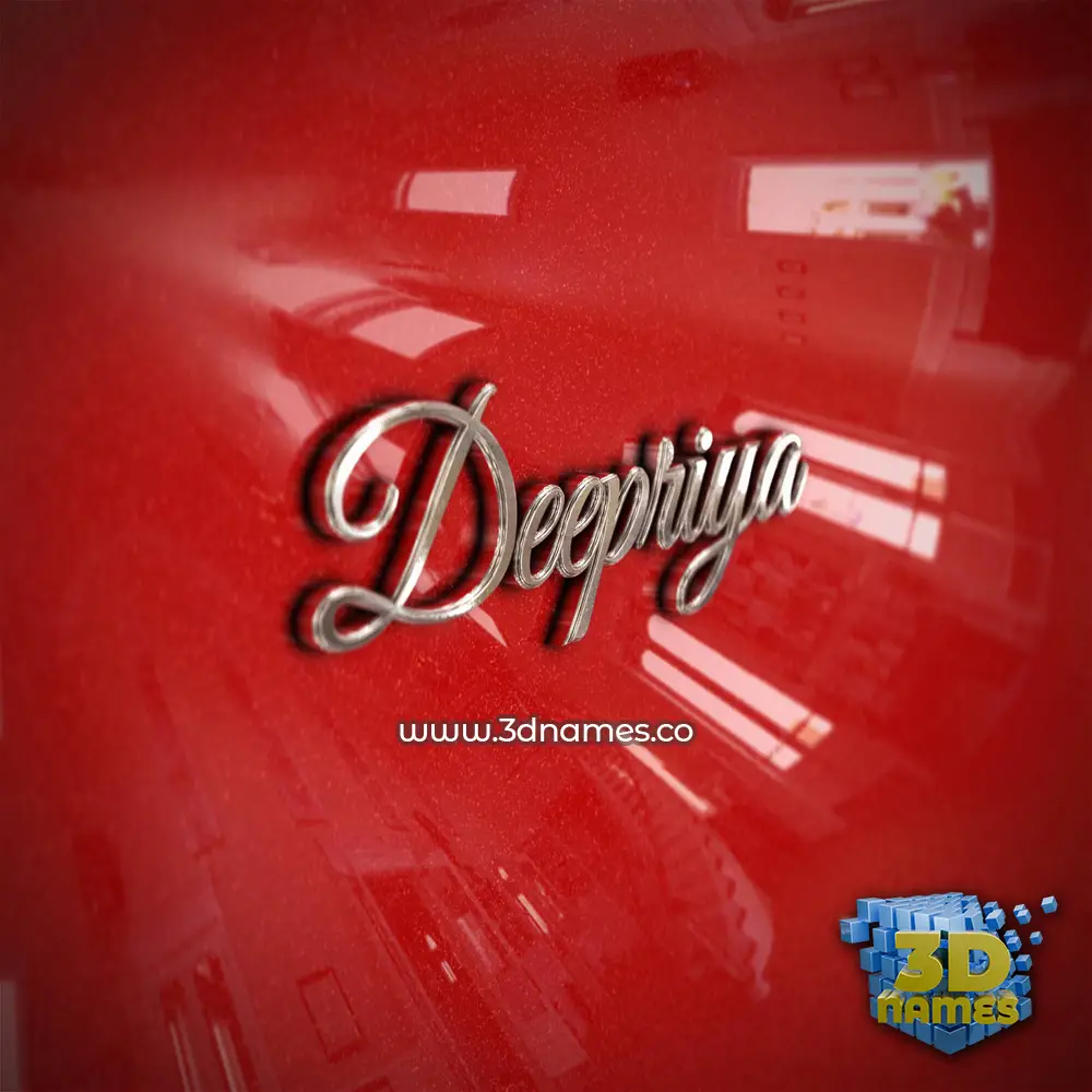 deepriya in Car Paint style - 3D name wallpaper