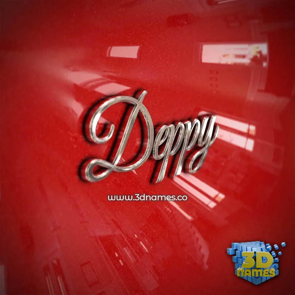 deppy in Car Paint style - 3D name wallpaper