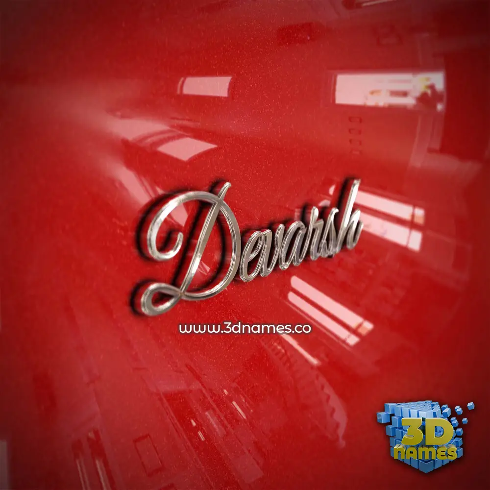 devarsh in Car Paint style - 3D name wallpaper