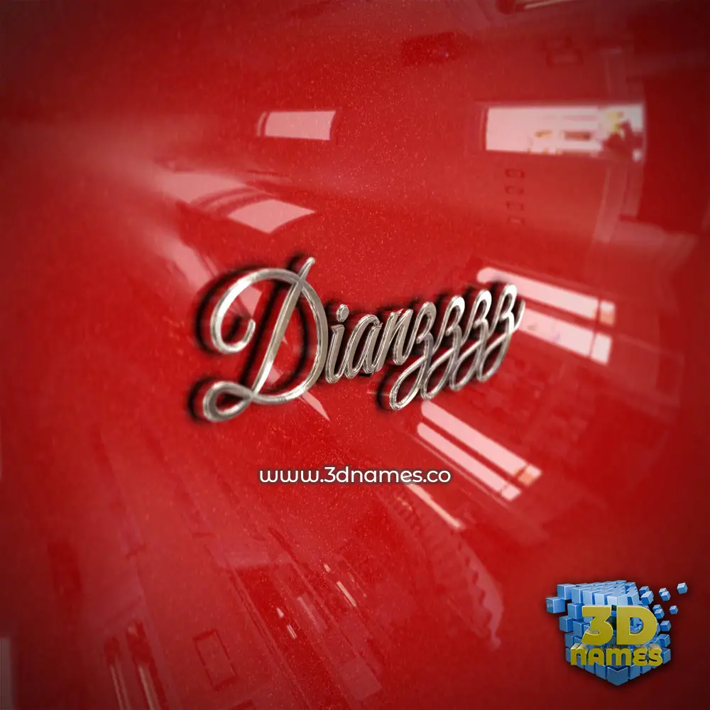 dianzzzz in Car Paint style - 3D name wallpaper