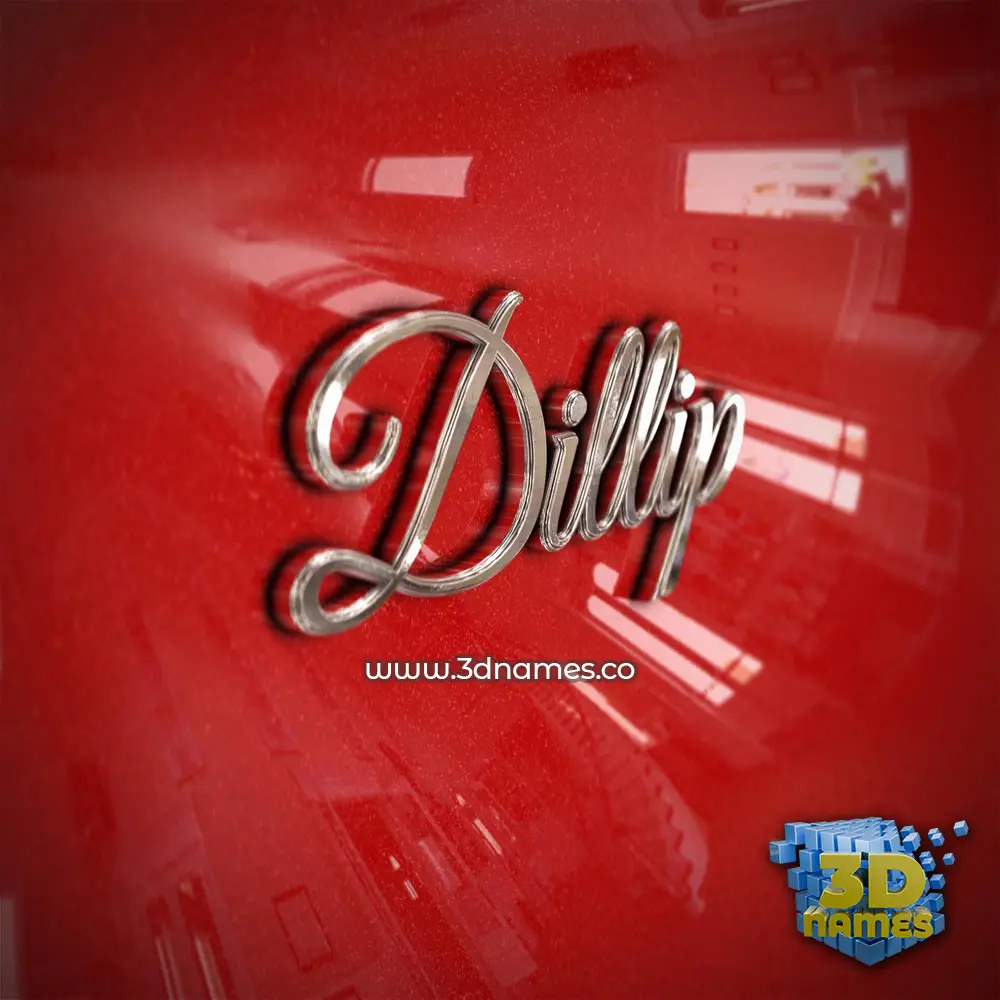 dillip in Car Paint style - 3D name wallpaper
