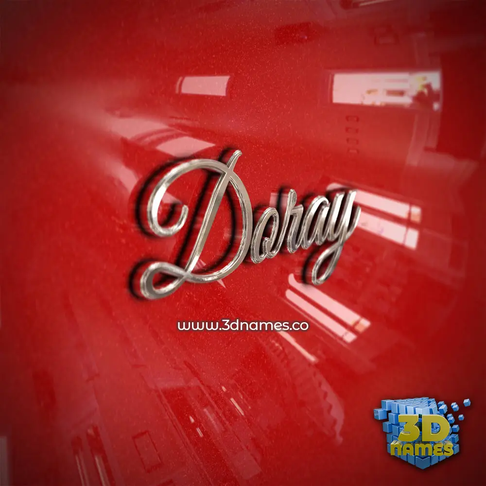 doray in Car Paint style - 3D name wallpaper