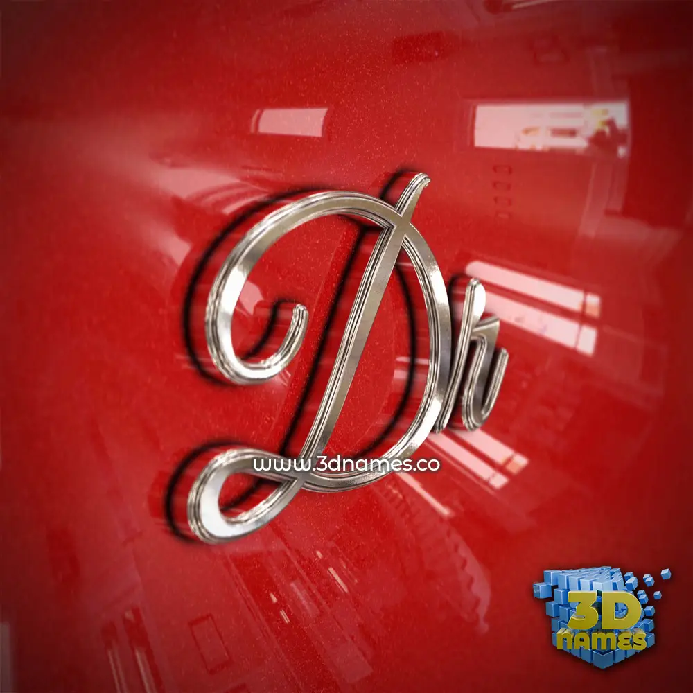 dr in Car Paint style - 3D name wallpaper