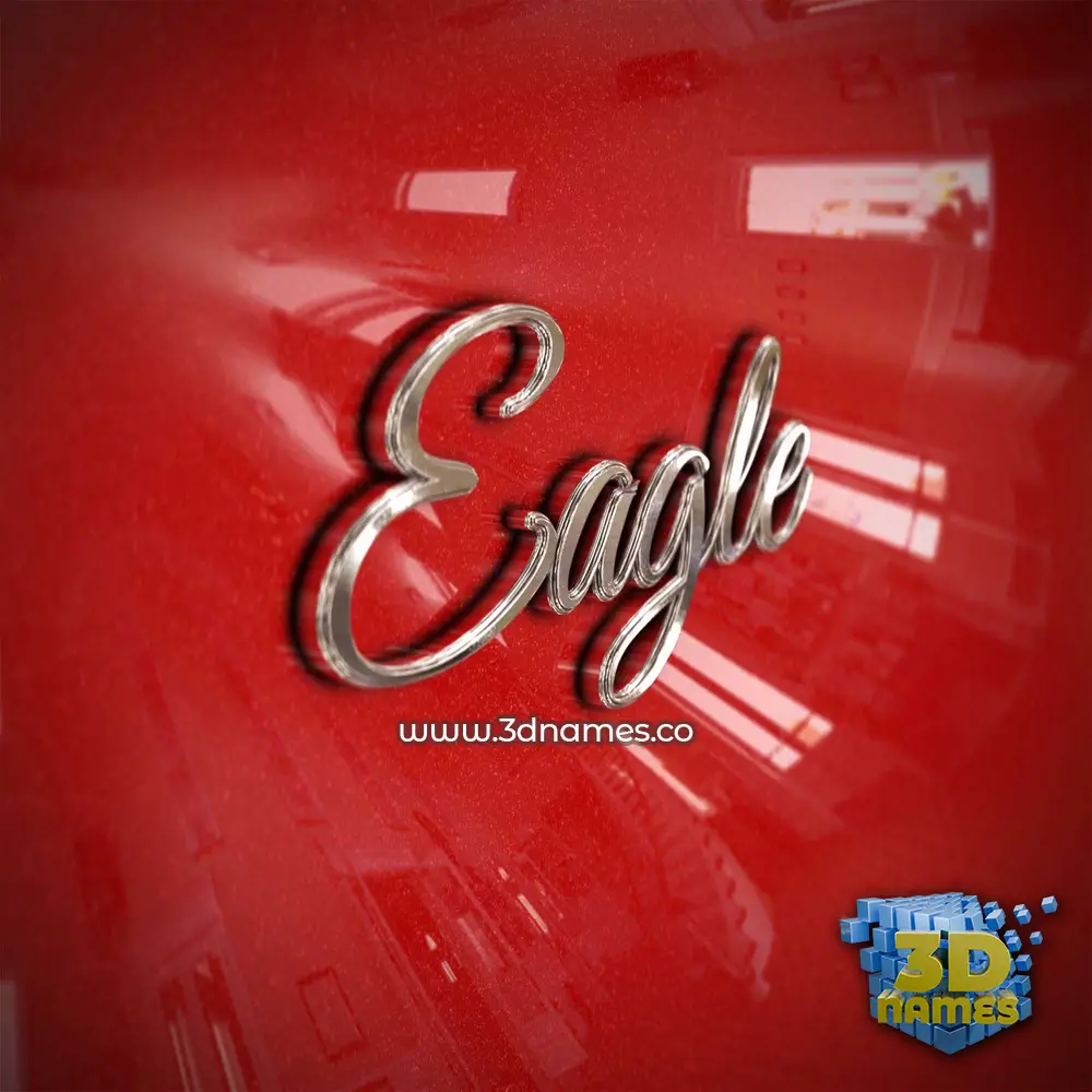 eagle in Car Paint style - 3D name wallpaper