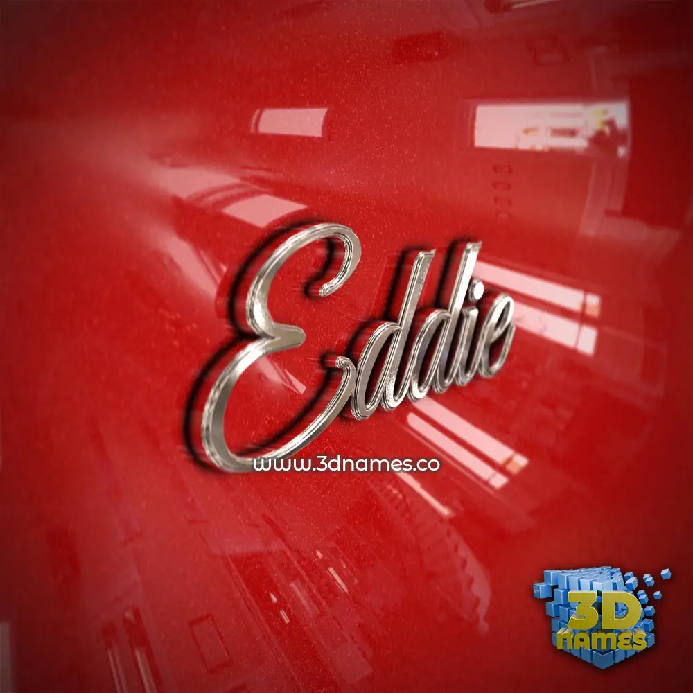 eddie in Car Paint style - 3D name wallpaper