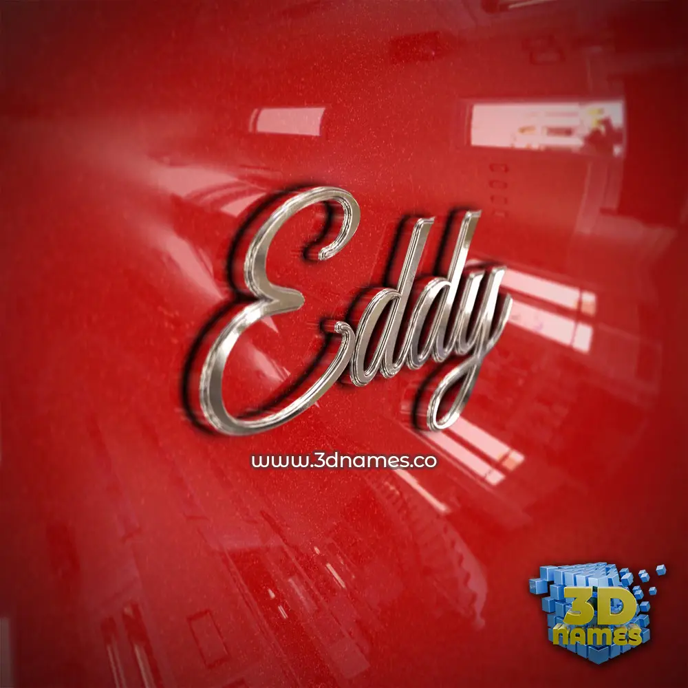 eddy in Car Paint style - 3D name wallpaper