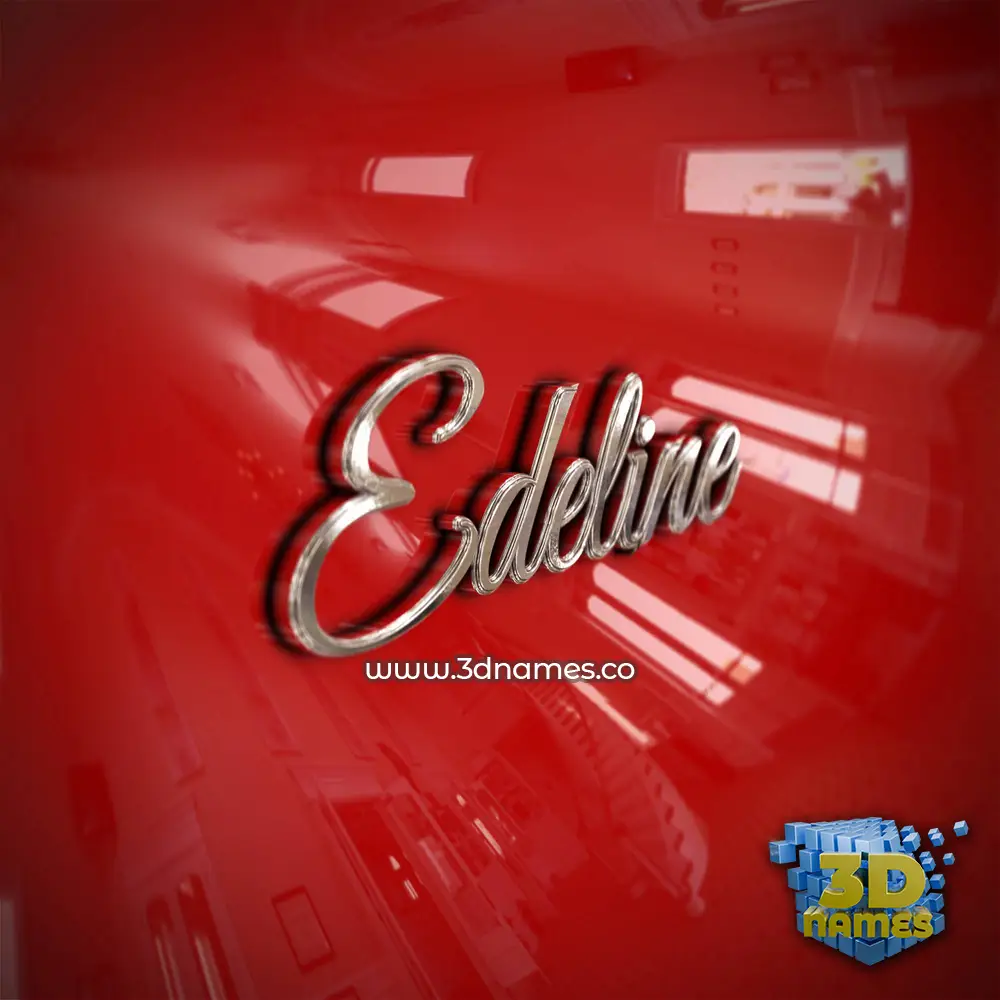 edeline in Car Paint style - 3D name wallpaper