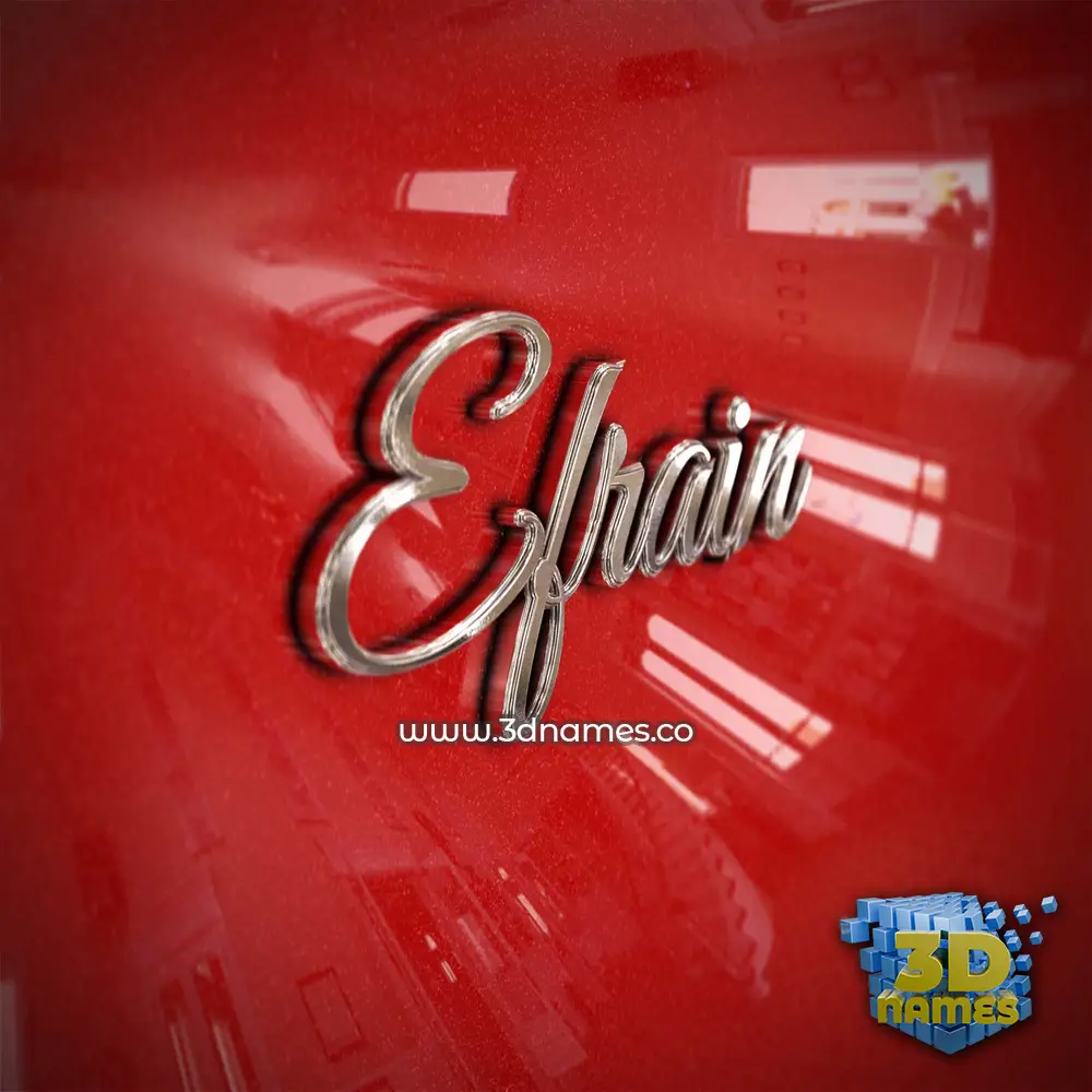 efrain in Car Paint style - 3D name wallpaper