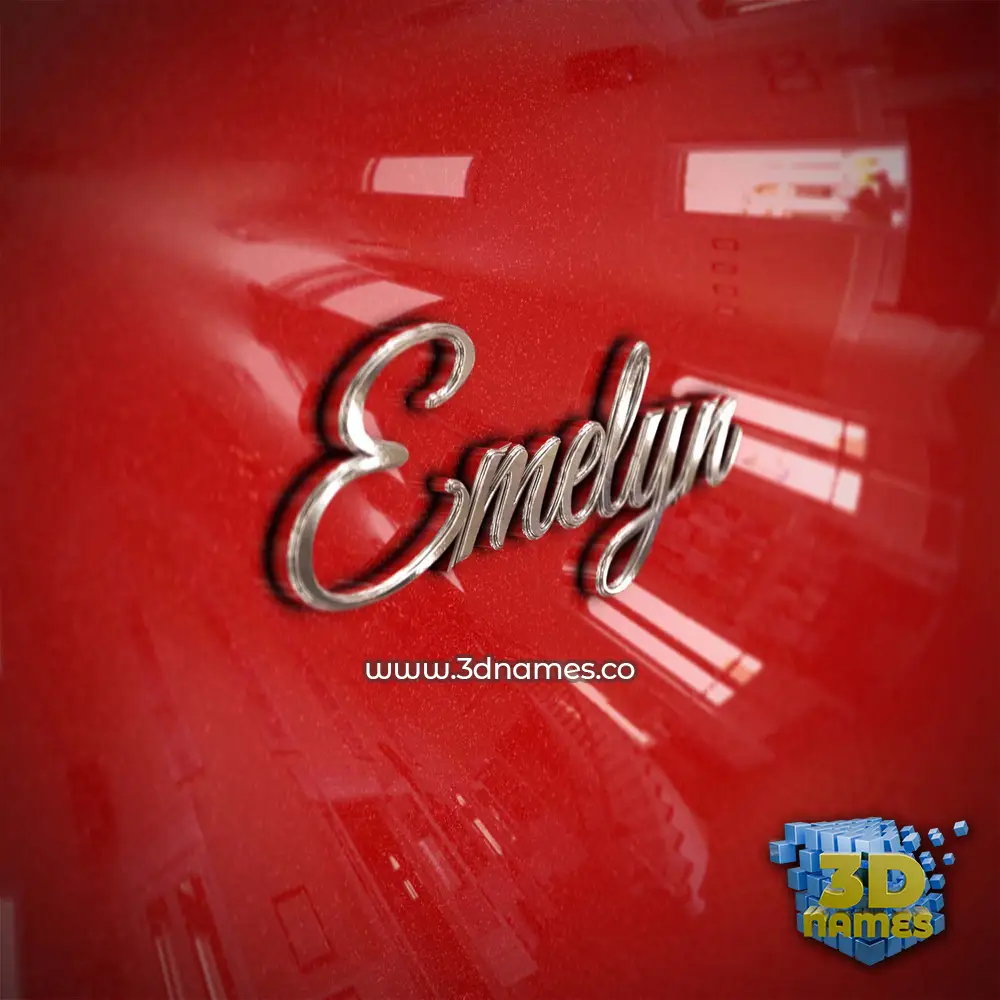 emelyn in Car Paint style - 3D name wallpaper
