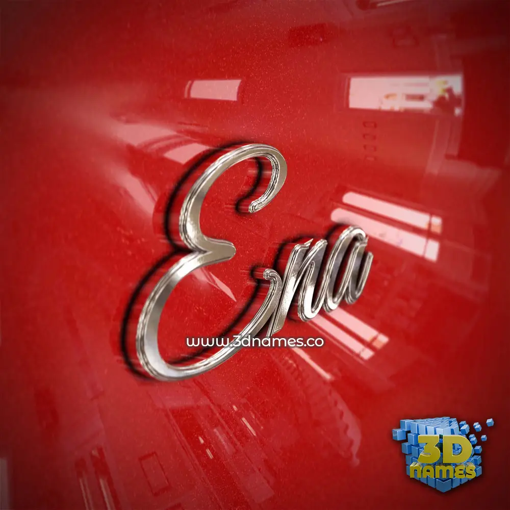 ena in Car Paint style - 3D name wallpaper