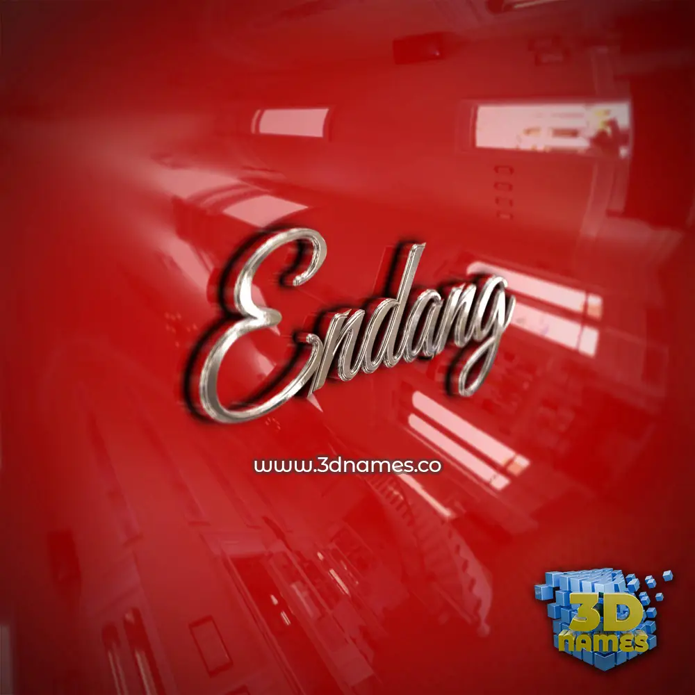endang in Car Paint style - 3D name wallpaper