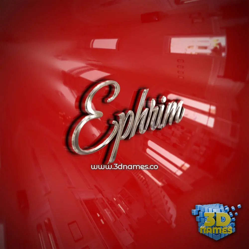 ephrim in Car Paint style - 3D name wallpaper