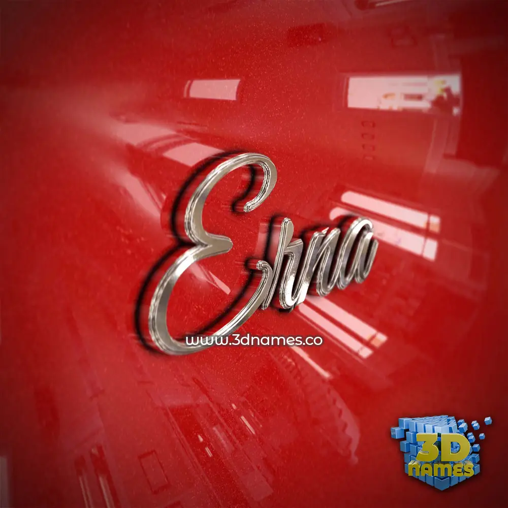 erna in Car Paint style - 3D name wallpaper