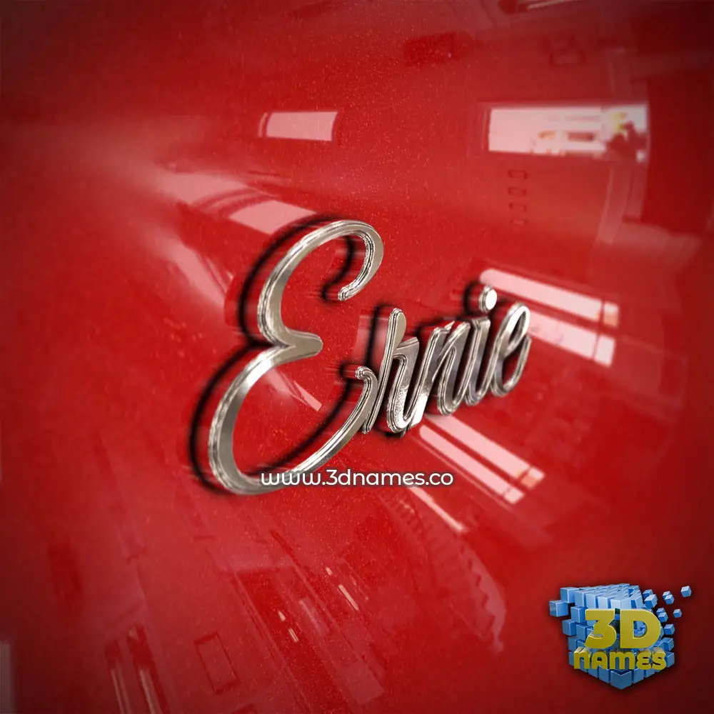ernie in Car Paint style - 3D name wallpaper