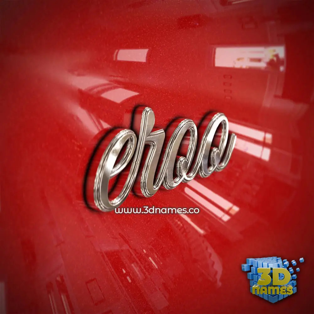 eroo in Car Paint style - 3D name wallpaper