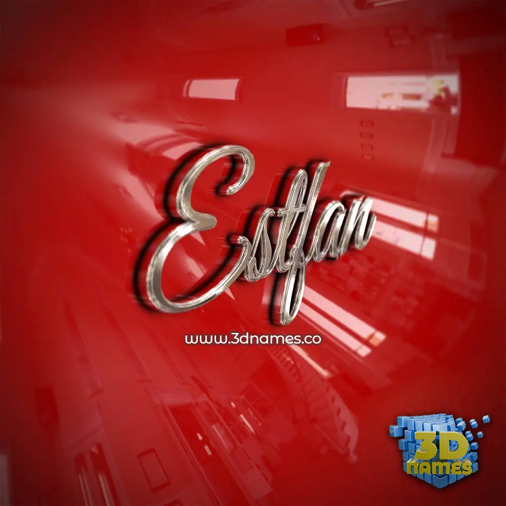 estfan in Car Paint style - 3D name wallpaper