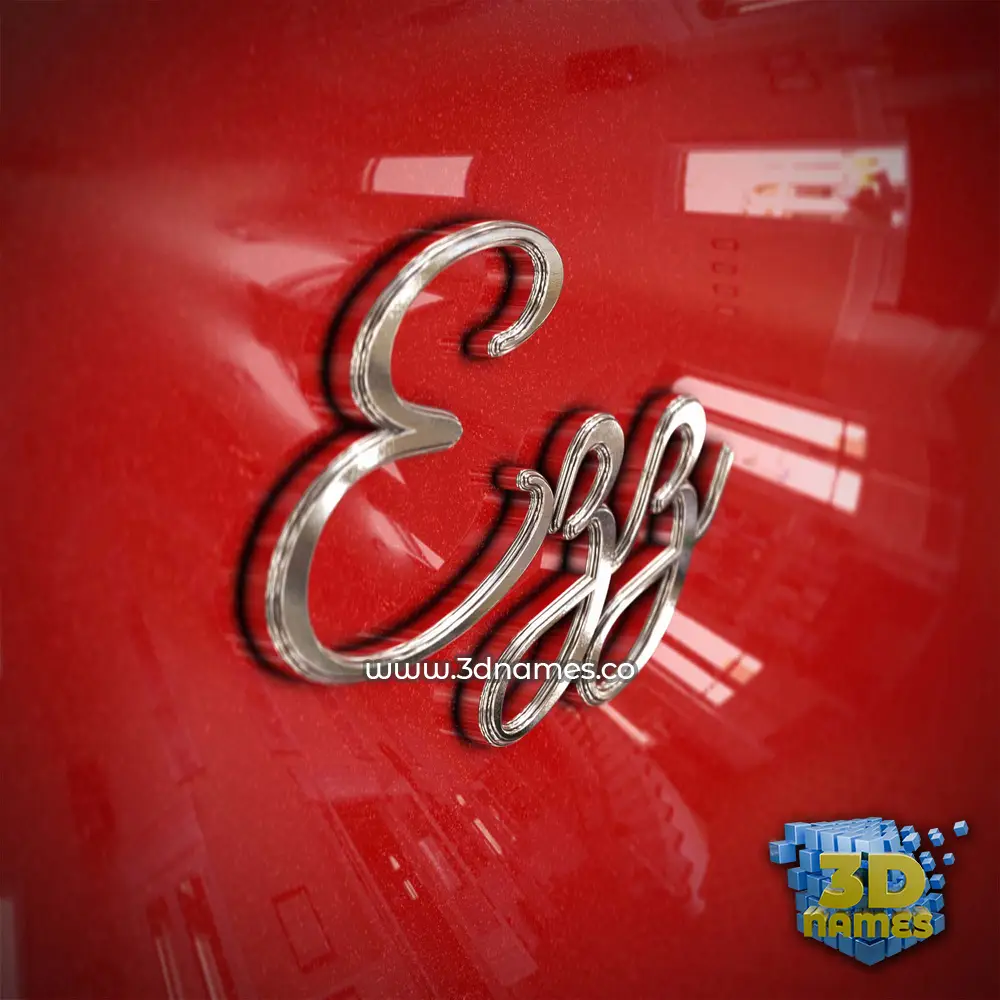 ezz in Car Paint style - 3D name wallpaper