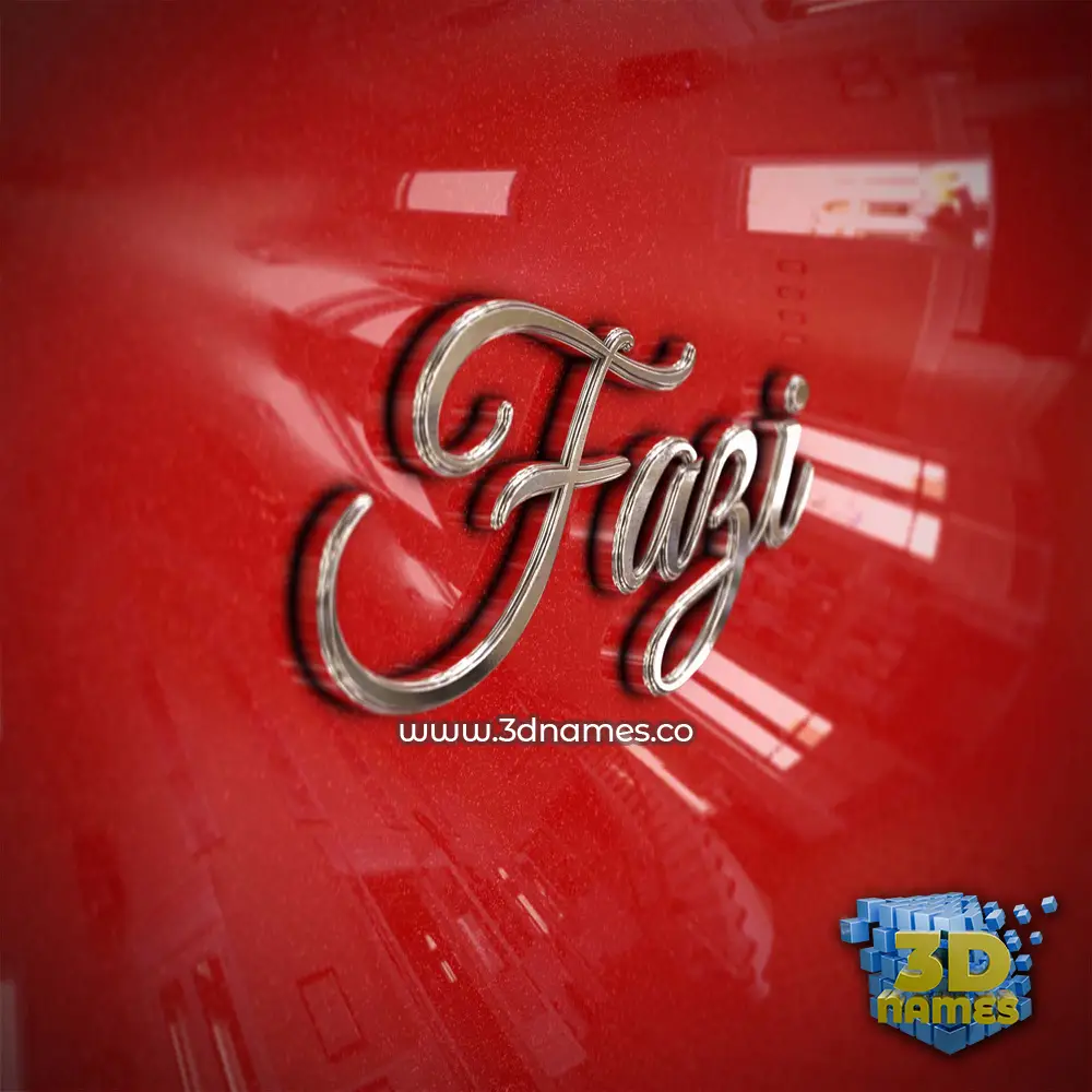 fazi in Car Paint style - 3D name wallpaper
