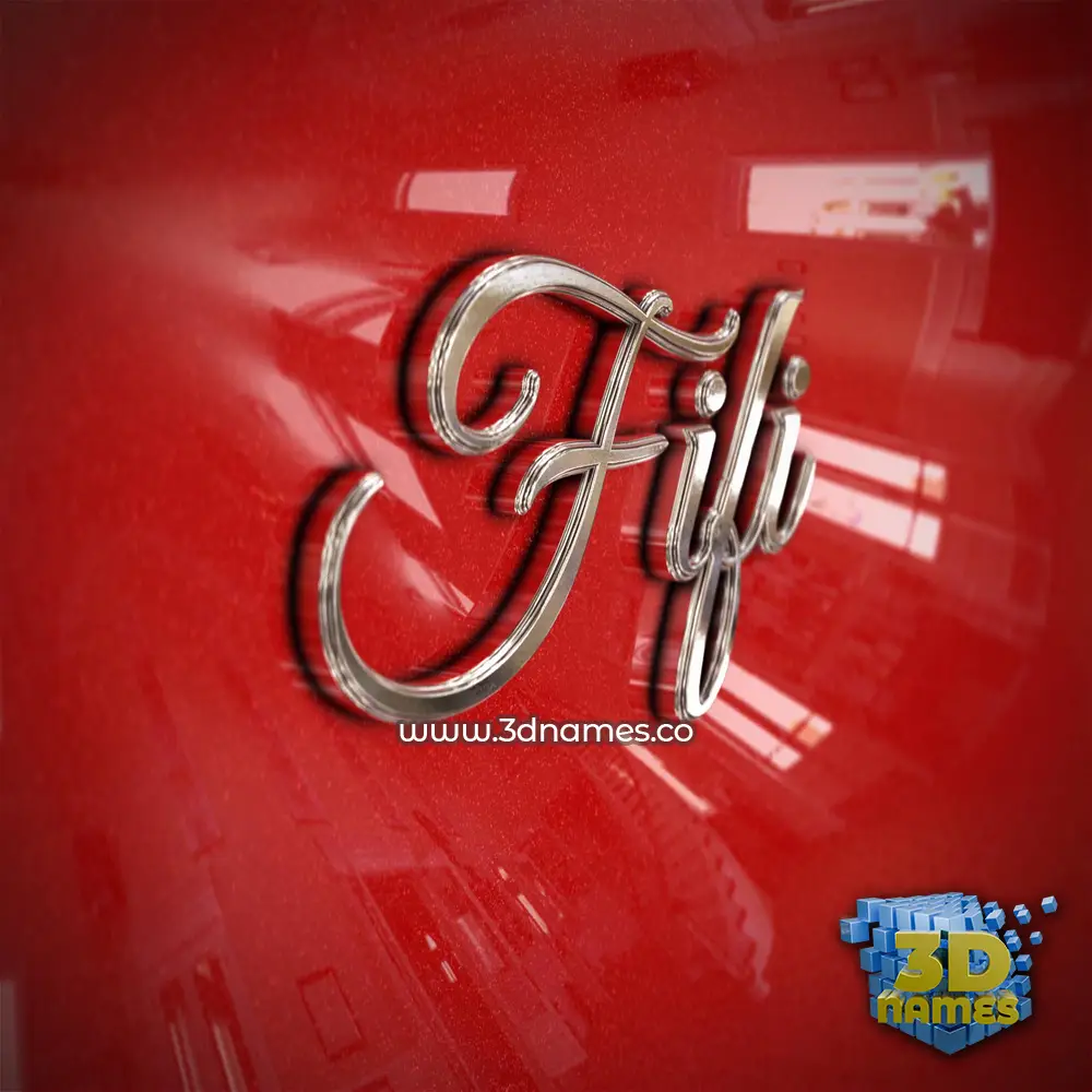fifi in Car Paint style - 3D name wallpaper