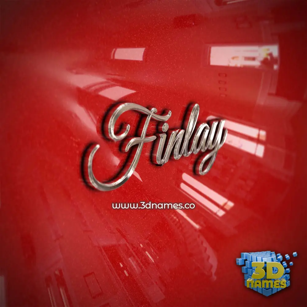 finlay in Car Paint style - 3D name wallpaper