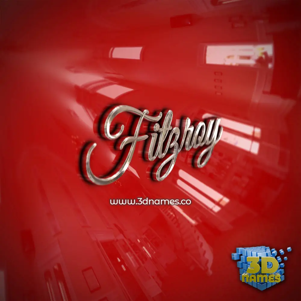 fitzroy in Car Paint style - 3D name wallpaper