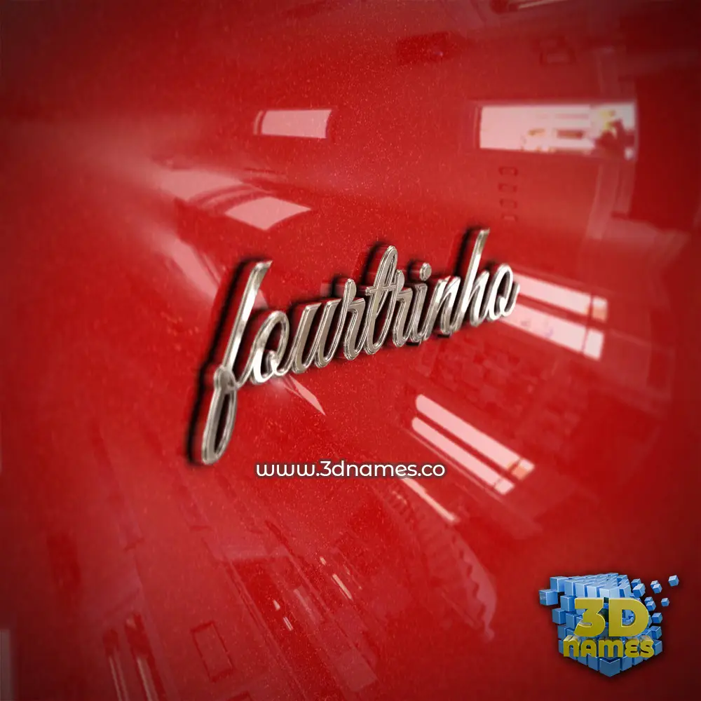 fourtrinho in Car Paint style - 3D name wallpaper