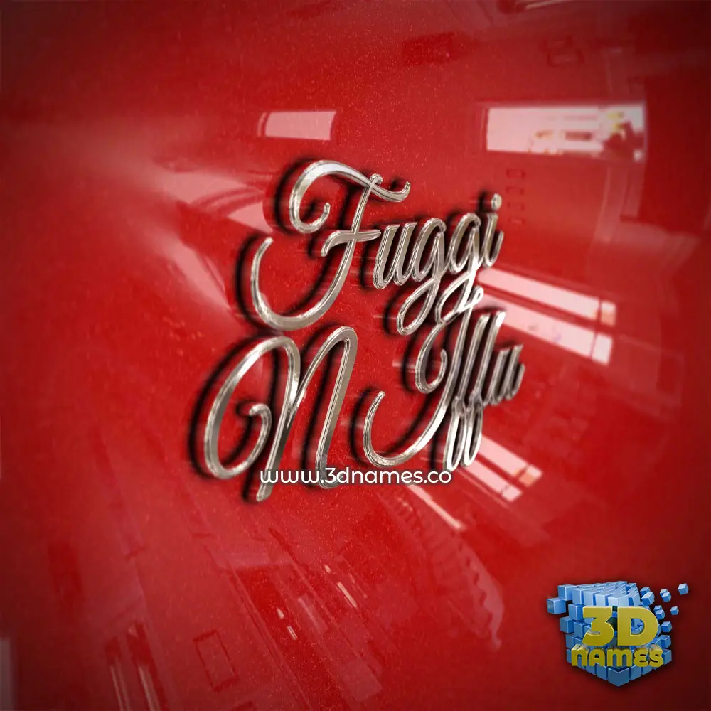 fuggi n iffu in Car Paint style - 3D name wallpaper