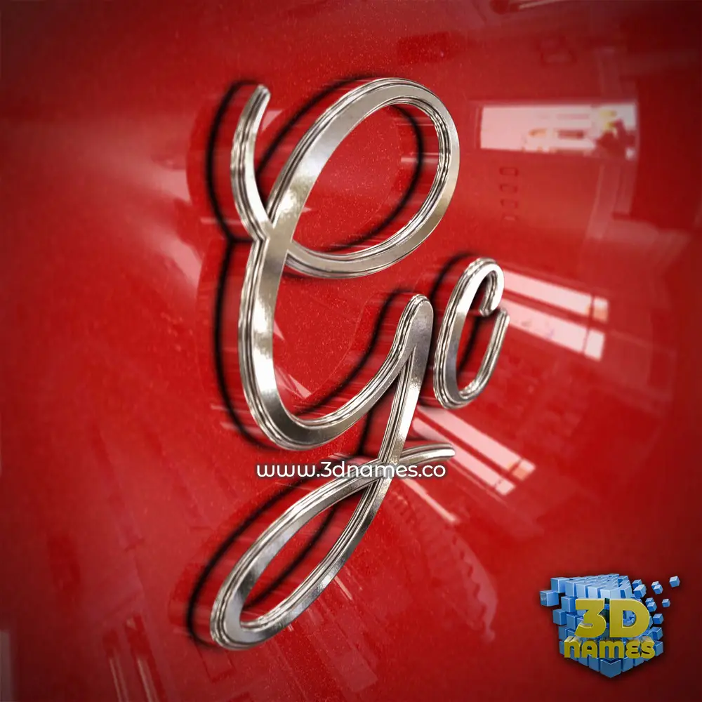 gc in Car Paint style - 3D name wallpaper