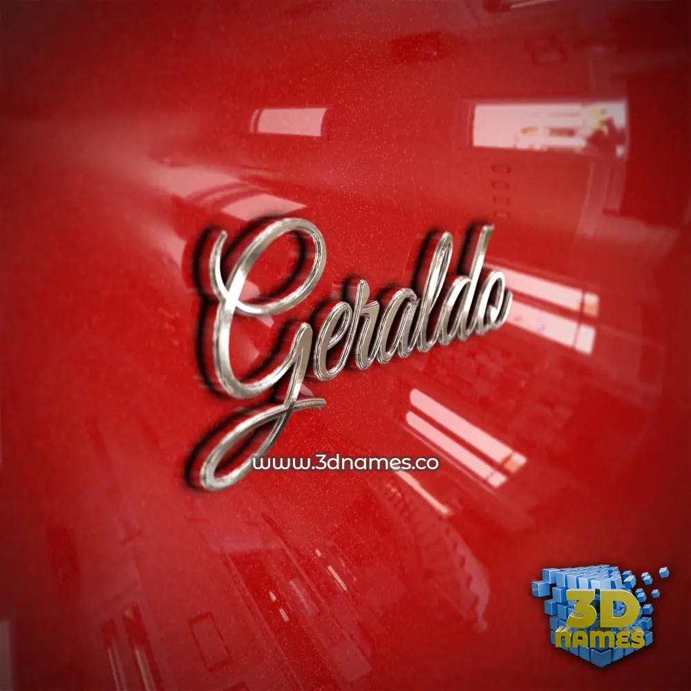 geraldo in Car Paint style - 3D name wallpaper