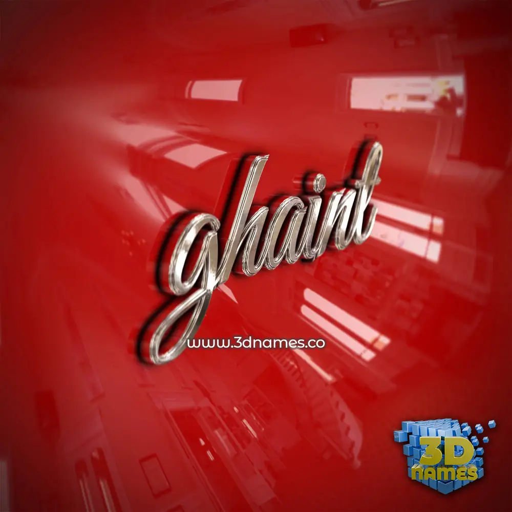 ghaint in Car Paint style - 3D name wallpaper