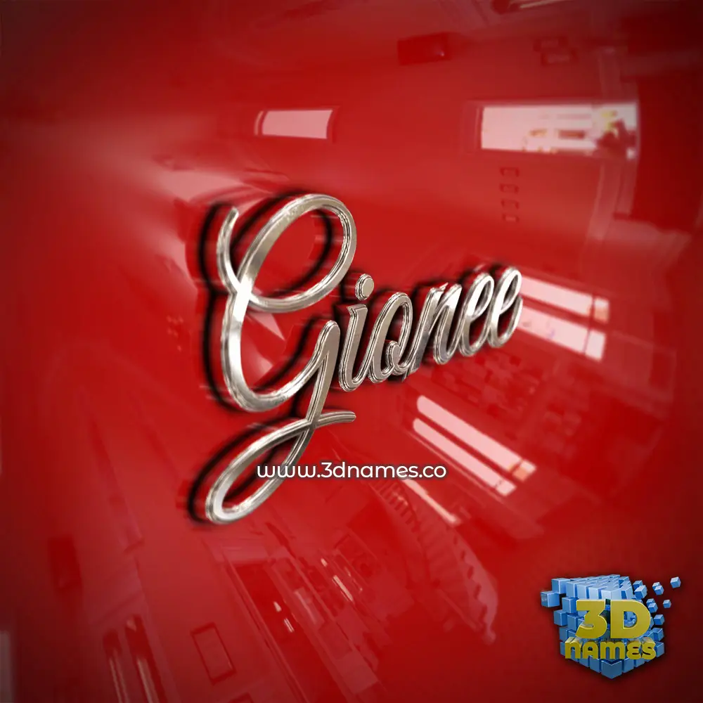 gionee in Car Paint style - 3D name wallpaper